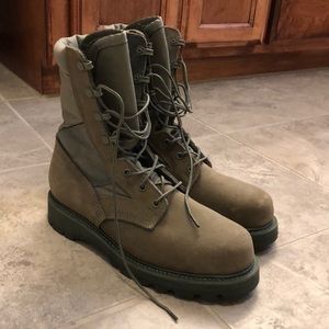 Sage green Uniform boots